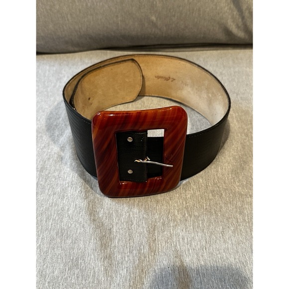 VTG L. Chessler Leather Belt Made In The Usa. Size small - Picture 1 of 8